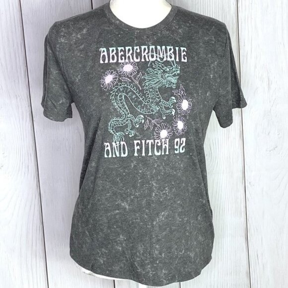 Abercrombie and Fitch 92 Kids Grey T-Shirt - Picture 1 of 2